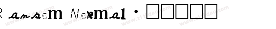 Ransom Normal字体转换